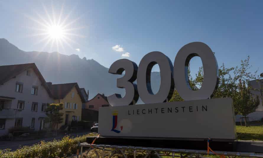 Liechtenstein celebrates its 300 birthday 2019.
