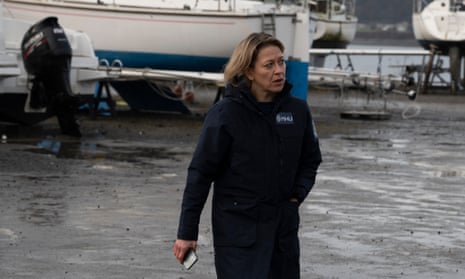 Are there really enough corpses floating in the lochs to warrant this? ... Nicola Walker as Annika, DI at Scotland Police’s Maritime Homicide Unit.