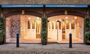 Flower power: a Glossier store in London’s Covent Garden.