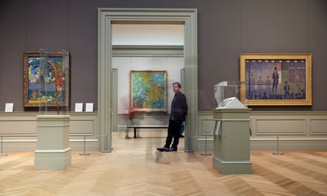 Patrick Bringley at the Metropolitan Museum of Art in New York, February 2023.