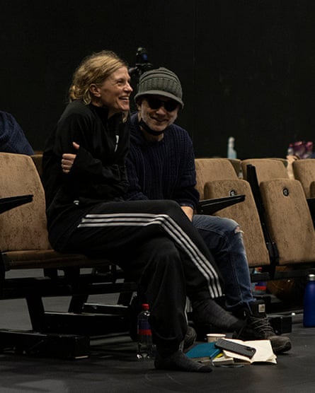 Pite y McBurney en los ensayos.