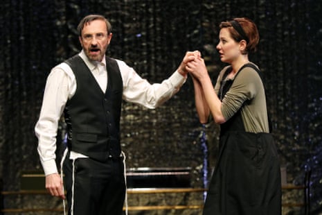 Mitchel Butel and Felicity McKay in Bell Shakespeare’s production of The Merchant of Venice