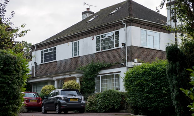 The family home of Keith Vaz in Stanmore, London, on Sunday.