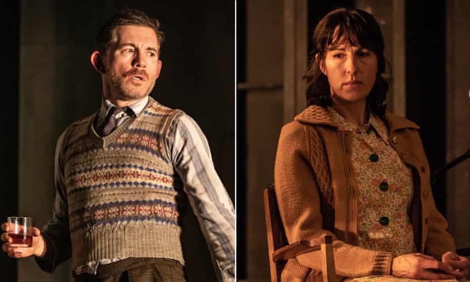 Lee Evans in Monologue and Tamsin Greig in Landscape in Pinter Three.