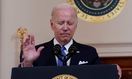Joe Biden on Friday at the White House spoke of a ‘sad day for the court and for the country’.