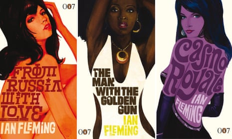 Composite of Michael Gillette‘s Bond Girl book covers from the James Bond Centenary Collection for Penguin Books