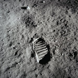 An astronaut’s boot-print in lunar soil, photographed with a 70mm lunar surface camera during the Apollo 11 extravehicular activity on the moon, on 20 July 1969