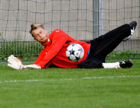 Alex Manninger training with the Austria national team in 2008