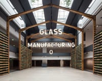 Installation of part of a soft drink manufacturing factory as part of Ibrahim Mahama's show in Paris, The Harvest Season.