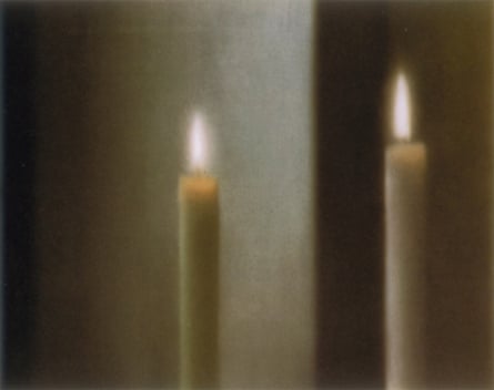 Two candles (499-4), 1982, oil on canvas