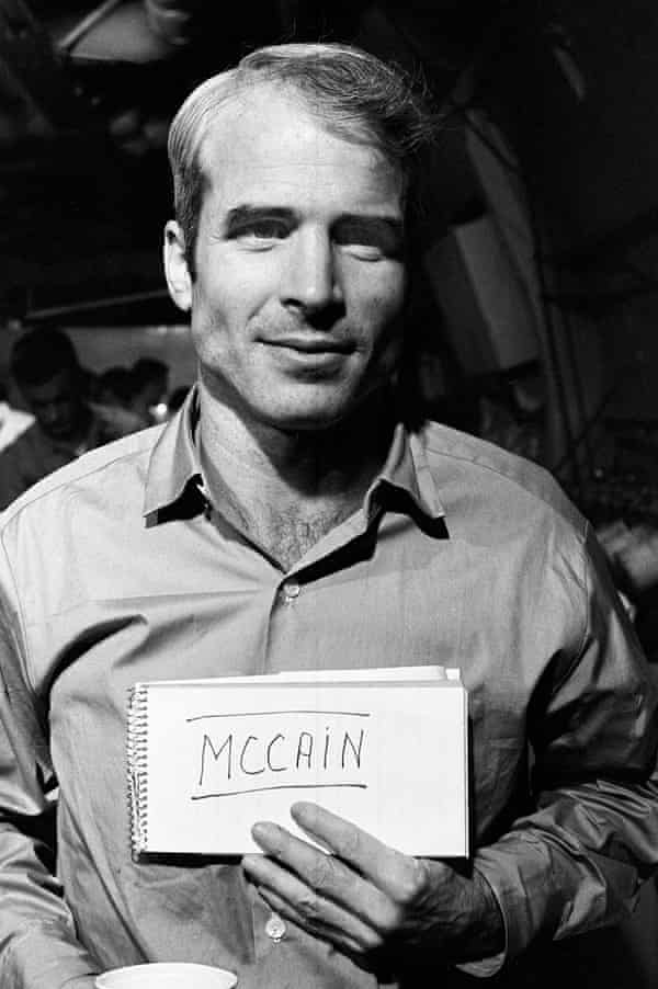 John McCain after his release from a North Vietnamese prison camp.
