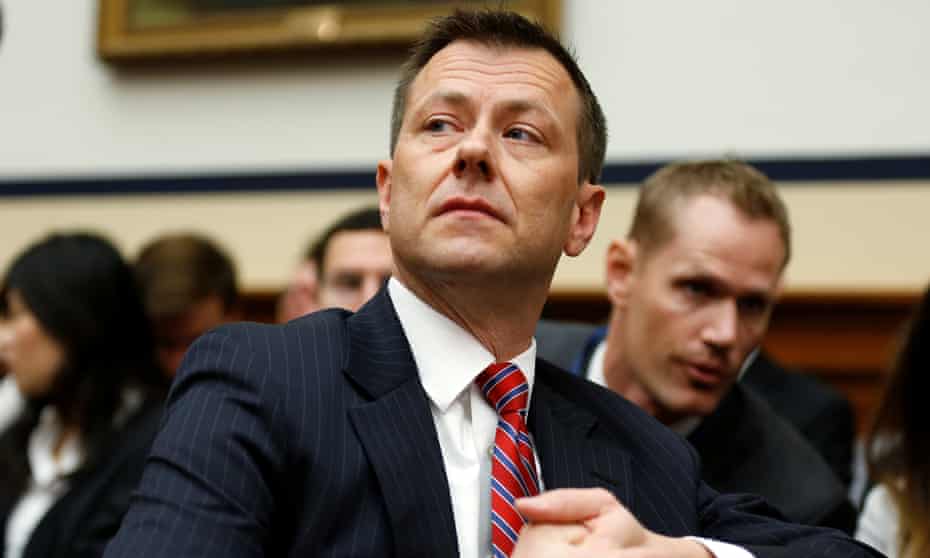 Peter Strzok testifies on Capitol Hill in July 2018.