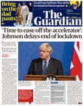 Guardian front page, Tuesday 15 June 2021
