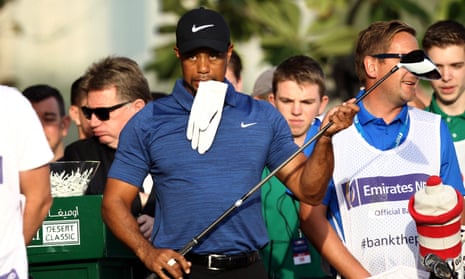 Tiger Woods pictured during the Dubai Desert Classic golf tournament in February.