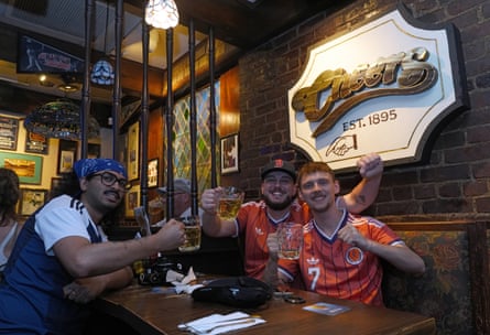 Scotland fans at Cheers in Boston on Thursday