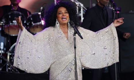 ‘I feel 48 years old’ … Diana Ross on the Pyramid stage.