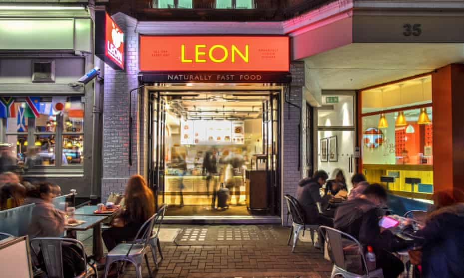 The Leon restaurant in Carnaby Street, London, where the chain was founded in 2004.