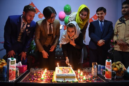 Enjila Naseri celebrates her birthday with friends and family.
