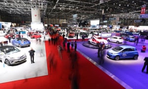 Cars displayed at the Geneva International Motor Show, Switzerland. The automobile industry intentionally circumvented rules to clean up diesel pollution, experts say.