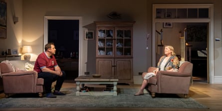 Daniel Ryan and Claire Rushbrook in Middle at the National Theatre, 2022.
