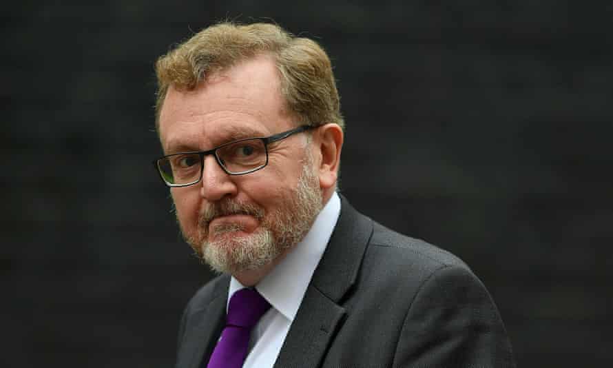 David Mundell arriving at Number 10 for cabinet this morning.