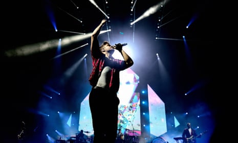 Boyband escapee … Dan Reynolds of Imagine Dragons.