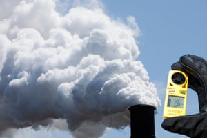 Emissions from the Bluescope steel works at Port Kembla, Wollongong, Australia.