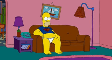 Homer Simpson in the Simpsons movie.