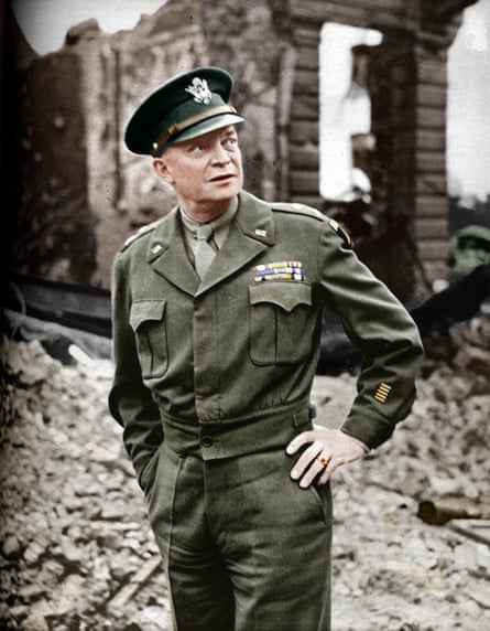 General Dwight D Eisenhower, supreme commander of the allied expeditionary force, in 1945.