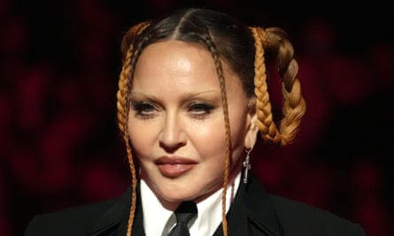 Madonna, age 64, at the Grammy awards earlier this month.
