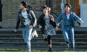 School daze: starring in Blinded By The Light with Nell Williams and Aaron Phagura.