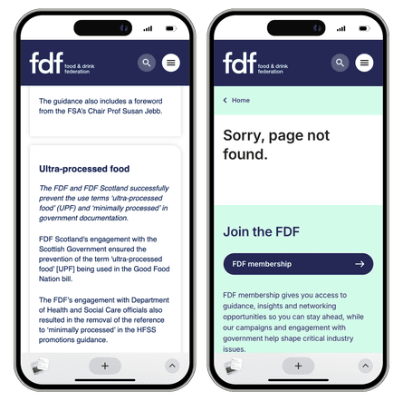 Before and after FDF