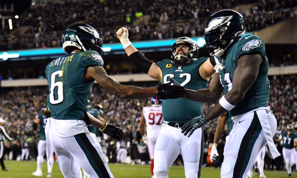 Eagles one win from Super Bowl after crushing outmatched Giants | NFL | The Guardian