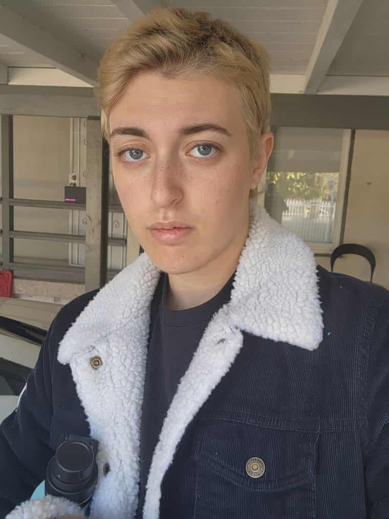 A head and shoulders image of Jay Spring with blond cropped hair and a denim jacket with white fleecy collar and lapels