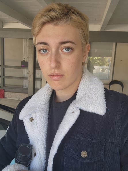 A head and shoulders image of Jay Spring with blond cropped hair and a denim jacket with white fleecy collar and lapels