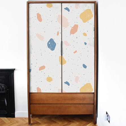 Colourful Terrazzo Effect Vinyl Furniture Wrap