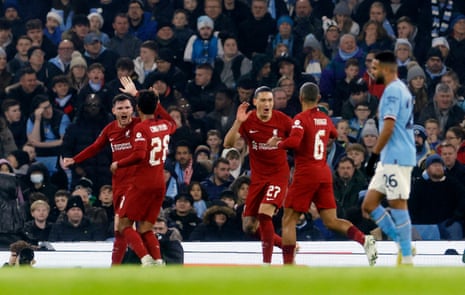 Liverpool equalise against the run of play through Fabio Carvalho.