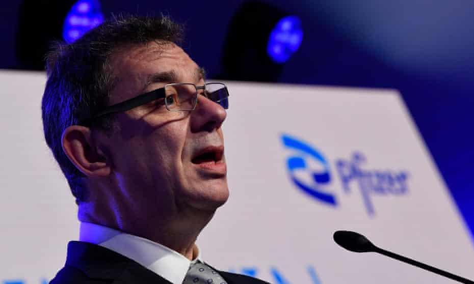 Pfizer’s chief executive, Albert Bourla