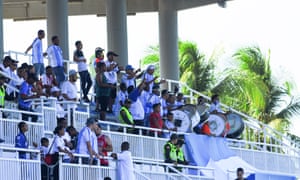 Local fans make some noise for Real San Andrés.