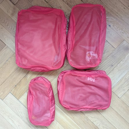 Away Insider packing cubes, set of four
