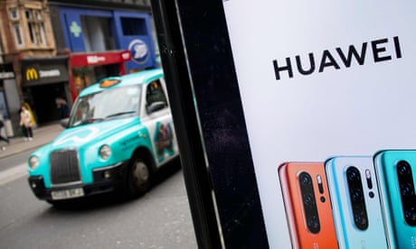 An ad for Huawei in central London.