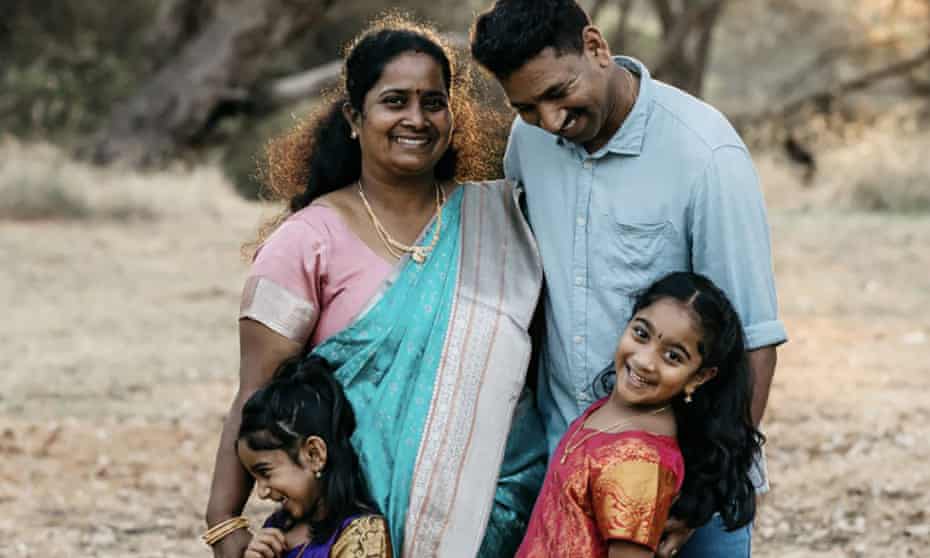 The Biloela Tamil family: Priya and Nades Murugappan and their Australian-born daughters Kopika and Tharunicaa