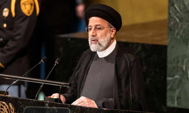 President Ebrahim Raisi of Iran addresses the United Nations general assembly in New York this week.