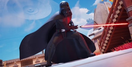 Darth Vader as he appears in Epic Games' Fortnite, which recreates actor James Earl Jones’ voice using conversational AI