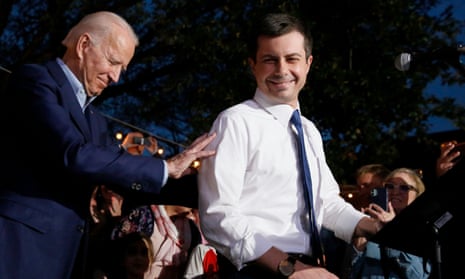 Pete Buttigieg endorses Joe Biden’s campaign in Dallas, Texas.