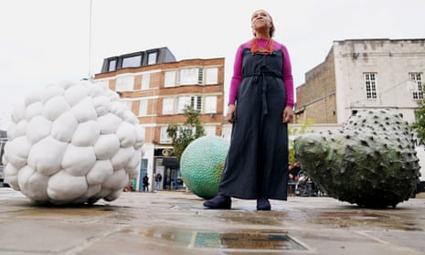 Veronica Ryan unveils the first permanent UK public artwork dedicated to the Windrush generation in London last year.