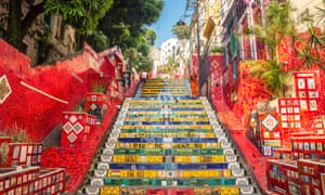 The Selarón Steps in Lapa.