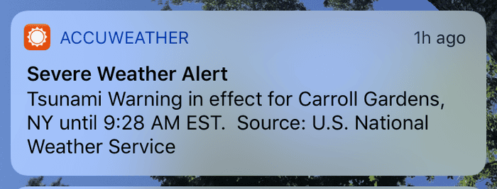 East Coast Tsunami Warning Was Just A Test Says National Weather