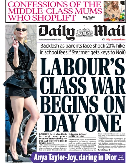 The Daily Mail, 27 September 2023