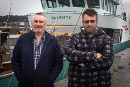 Skipper Alan Owen and his son Martin